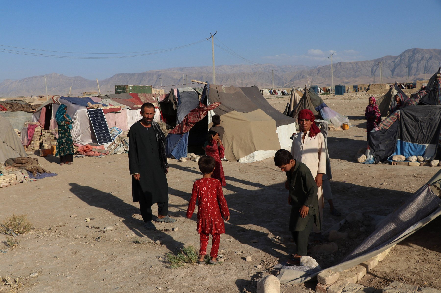Geflüchteten-Camp in Mazar-i-Sharif: Die Lage in Afghanistan spitzt sich zunehmend zu.